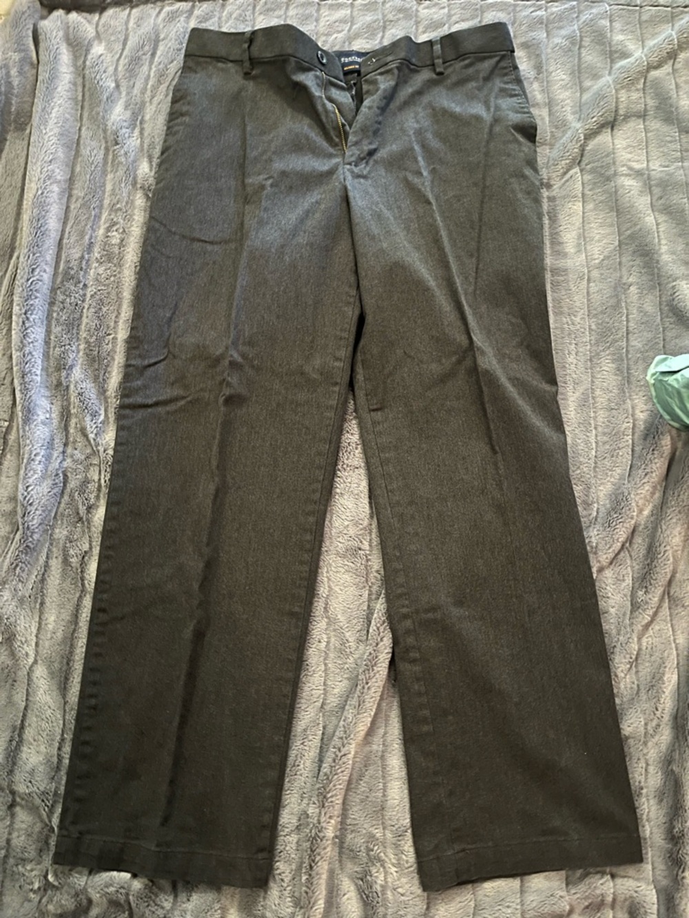 Dockers Men's Dark Gray Dress Pants - Flat Front